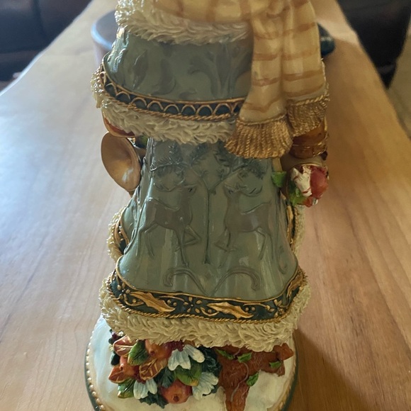 Rare Fitz and Floyd Clairmont Christmas Musical Santa Plays Deck The Halls 9.5” - Picture 12 of 17